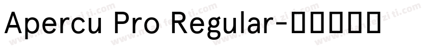 Apercu Pro Regular字体转换